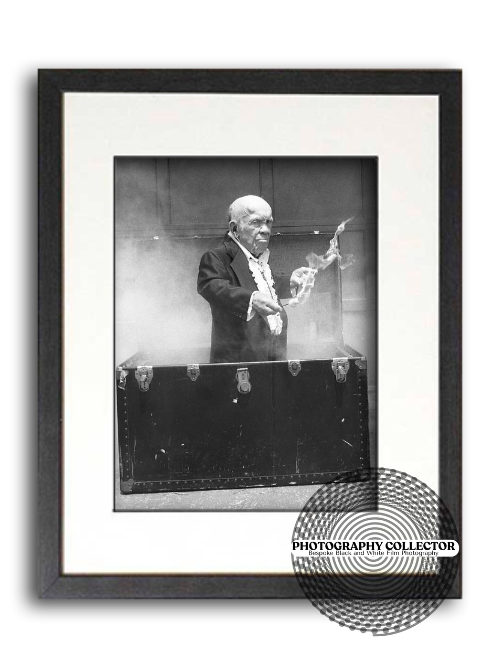 Trick Trunk - Pete "Poobah" Terhurne In The Trick Trunk (Print To Order) -Framed Photograph© Nicholas A Price All Rights Reserved