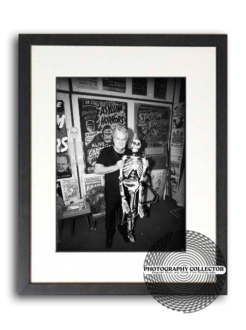 Trick Trunk - Illusionist Magician Roy Huston with Skeleton (Print To Order) framed - Photograph© Nicholas A Price All Rights Reserved