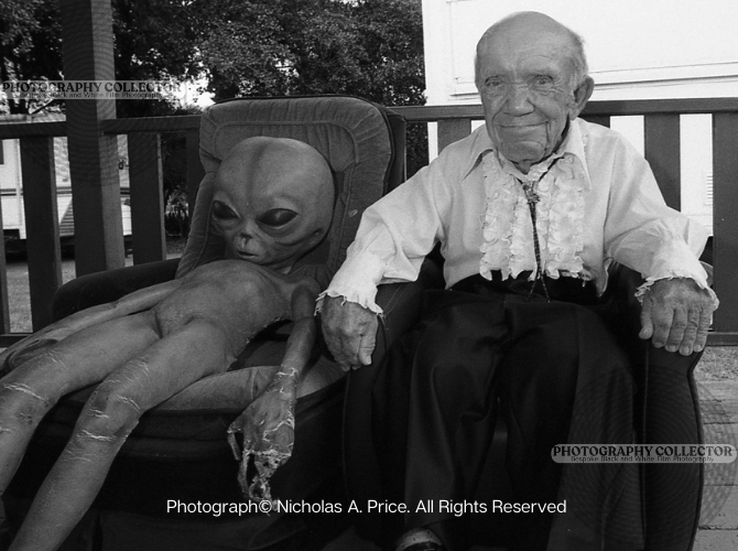 Trick Trunk - Pete "Poobah" Terhurne & The Alien (Print To Order)- Unframed Photograph© Nicholas A Price All Rights Reserved.