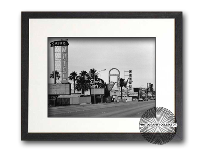Vintage Vegas - SAFARI MOTEL (Print To Order) - Framed Photograph© Nicholas A Price All Rights Reserved.