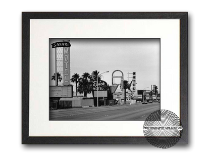 Vintage Vegas - SAFARI MOTEL (Print To Order) - Framed Photograph© Nicholas A Price All Rights Reserved.