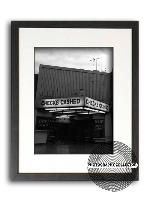 Vintage Vegas - CHECKS CASHED (Print to Order)- Framed Photograph© Nicholas A Price All Rights Reserved.