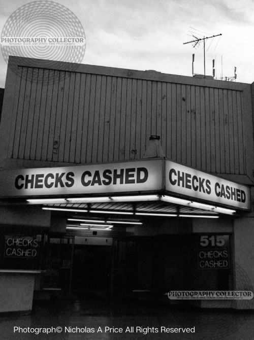 Vintage Vegas - CHECKS CASHED (Print to Order)- Unframed Photograph© Nicholas A Price All Rights Reserved.