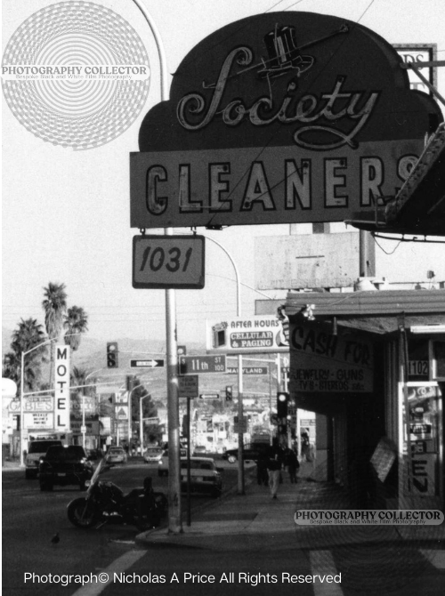Vintage Vegas - SOCIETY CLEANERS 1031 (Print To Order) Unframed Photograph© Nicholas A Price All Rights Reserved.